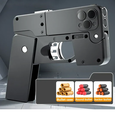 Foldable iPhone Shape Bullet Gun Toy